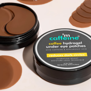 Coffee Hydrogel Under Eye Patches with Caffeine & HA - 15 Pairs